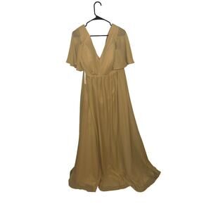 NWT Bridesmaid Dress Yellow Gown
